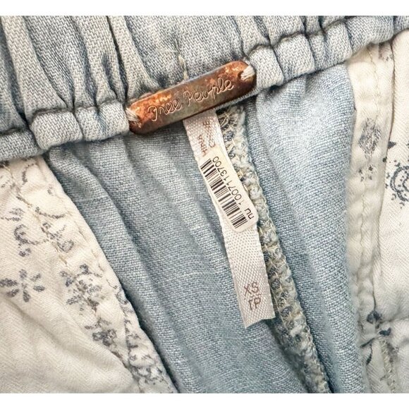 FREE PEOPLE Margate Pleated Paper Bag Trouser Pant Jean Size XS - Picture 6 of 7